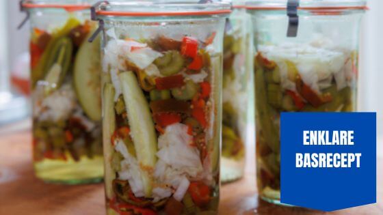 Generisk omslagsbild för inläggningar & pickles: Bread and butter-picklad zucchini